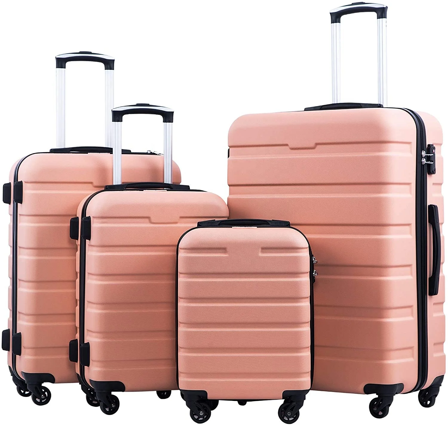 Комплект из 3 предметов легкий TSA замок красный цвет чемодан для переноски на колесах дорожные сумки