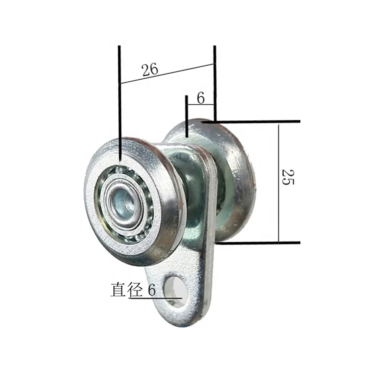 
25mm Small Roller Sliding Gate Hanger Roller Upper Pulley Top Roller 