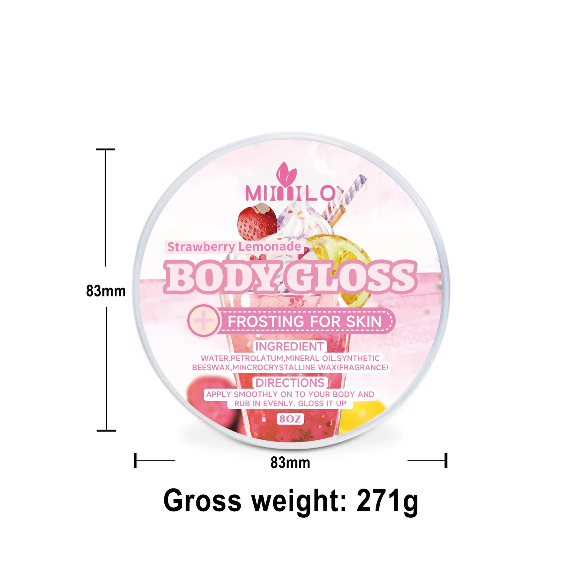 Body Butter Anti Aging Soft Glossy Tightens Skin Prevents Sagging Wrinkling Rich in Antioxidants Glows Gloss Body Glaze