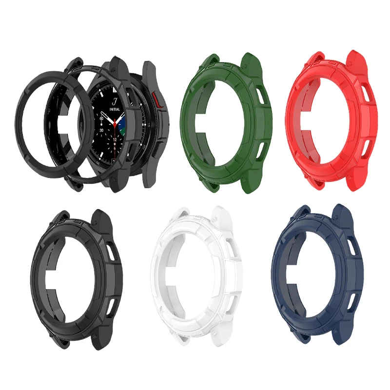 Protector Cover Ring Frame Shell For Samsung Galaxy Watch 4 Classic 42mm 46mm Armor TPU Protective Case