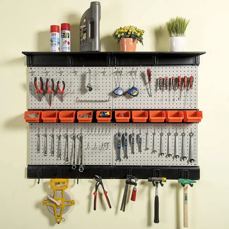 Pegboard Combination Kit Peg boards for Wall Organizer Crafts Organization Ornaments  Display  Nursery Storage White Peg Boards