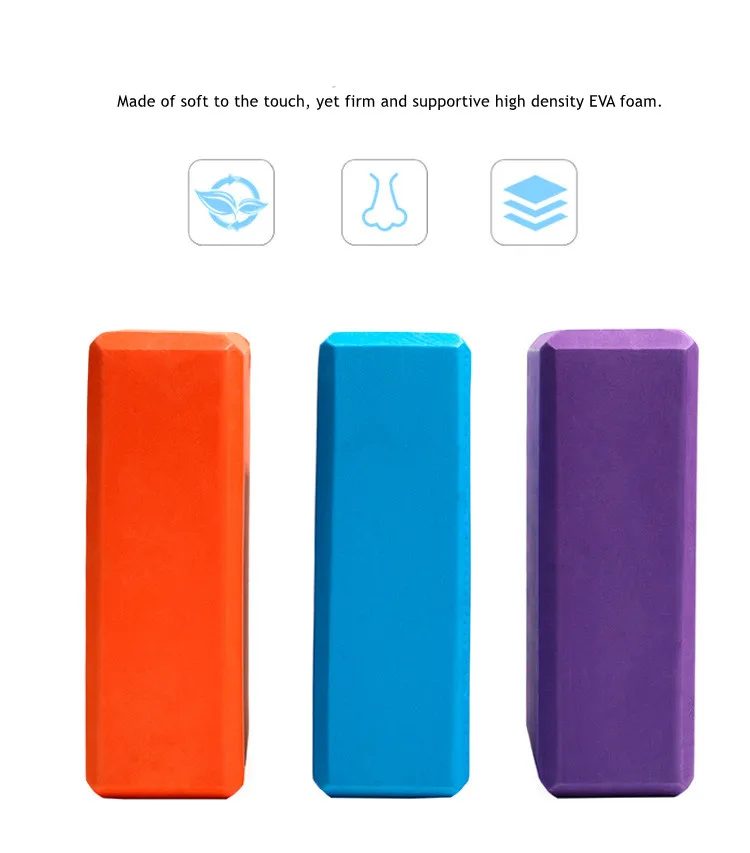 best selling eco friendly foam eva yoga block set custom logo bodybuilding