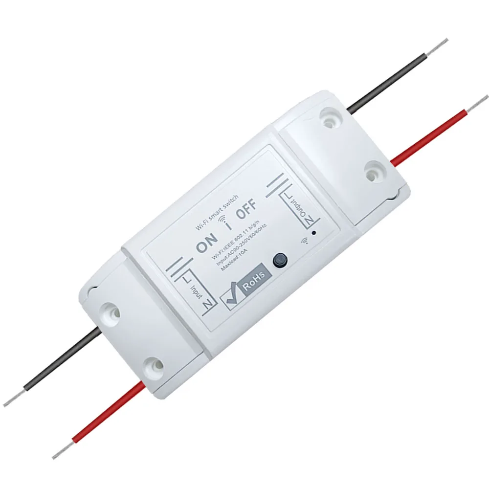 Умный выключатель zigbee, электрический выключатель с дистанционным управлением, без нейтрального провода, с поддержкой Wi-Fi, для дома и дома