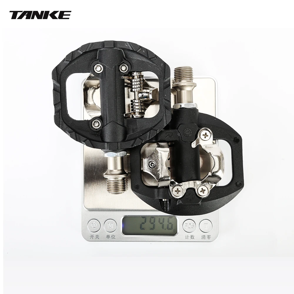 TANKE  Bicycle Self-Locking Shoe Cleat Pedal Seal Bearing Nylon Road Bike Pedal