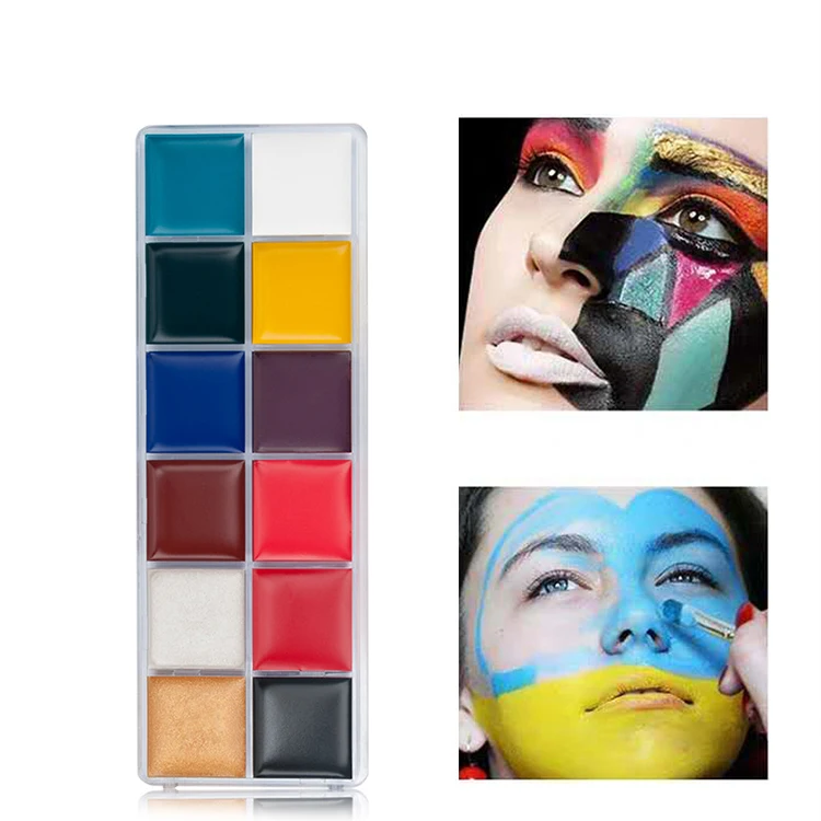 Painting Supplies Palette Kit Sticks Halloween Football Kids Makeup Glow The Dark Cream Face Paint