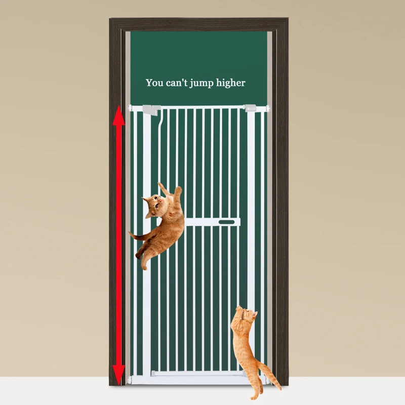 Extra Tall Auto Close Child Safety Gate for Stairs Pressure Mounted Pet Gate for Doorways Banisters for Dogs and Pets