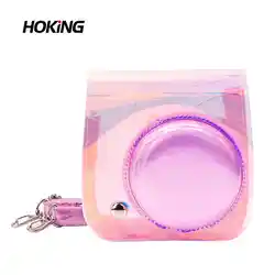 Hoking Instax Mini Film 8/9 Transparent Case Holographic Camera Pouch