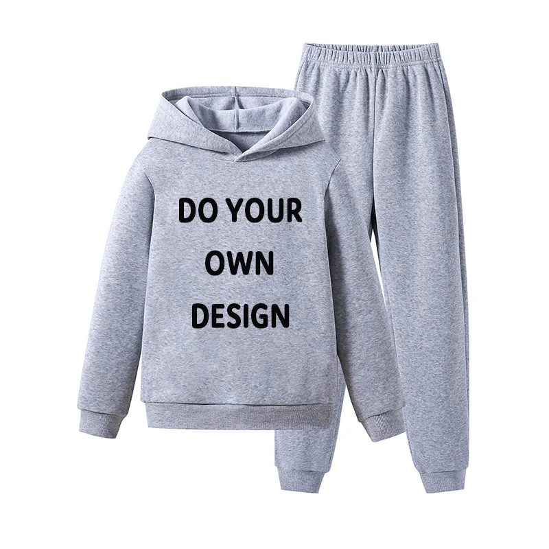 OEM ODM Custom Tracksuit High Quality Sets Tracksuits For Men Custom Logo Sublimation Blank Sport Hoodies Tracksuit For Kids