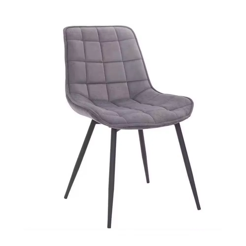 Cheap Price Upholstery Restaurant Chair Metal Legs Comfortable Fabric Velvet Dining Chair