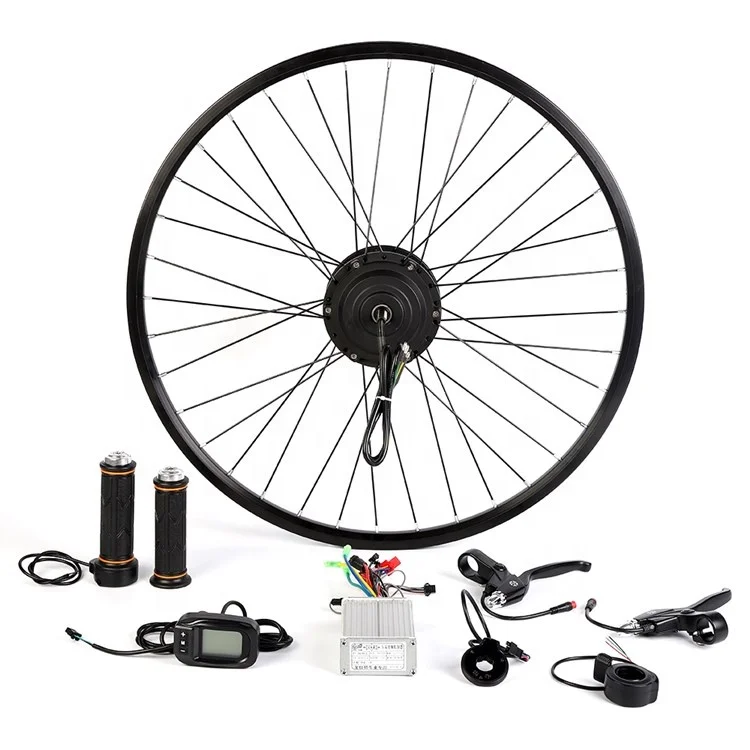 Cheap High Quality 24v36v48v250W 350W Brushless Geared Front Drive Electric Bicycle Motor Conversion Kit