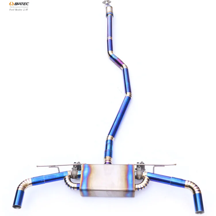 Titanium material 2017 exhaust wrap 4 inch vacuum exhaust muffler for Ford Mondeo