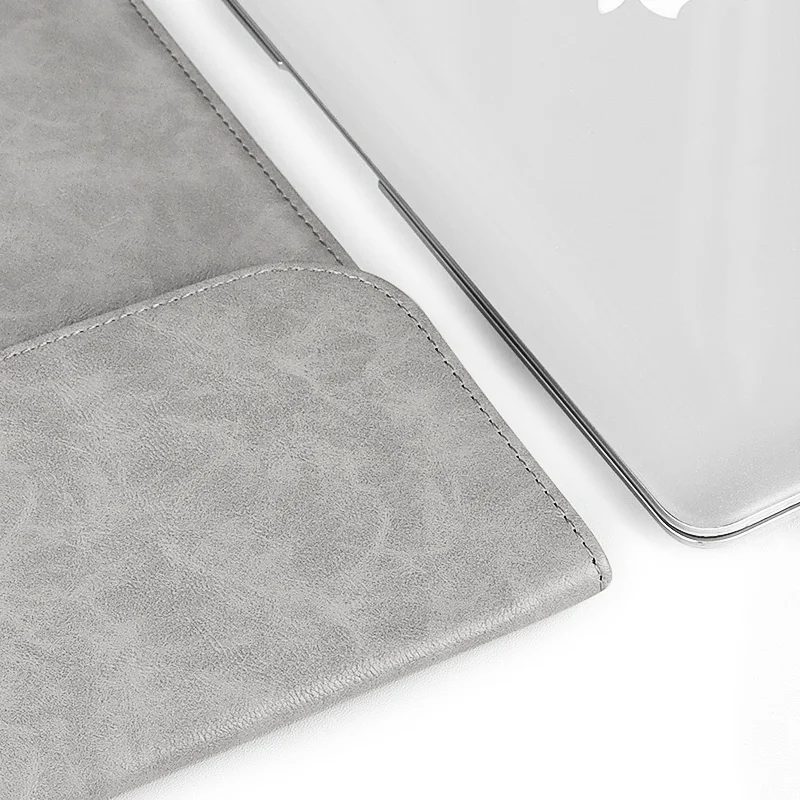 For huawei matebook x pro magicbook x14 x15 laptop pu leather sleeve bag power pack set waterproof magnetic flip cover case