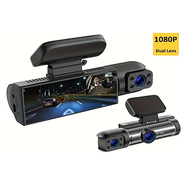 3 16 дюймов 140 Градусов Автомобильный черный ящик 1080P DVR Автомобильная петля записи ночного видения 32 ГБ для приборной панели автомобиля камеры