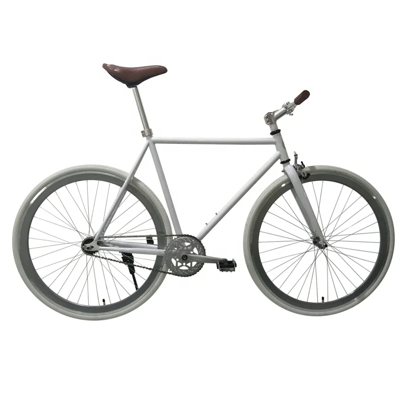 700C white Fixed gear bicycle steel bike 700C fixed gear bike
