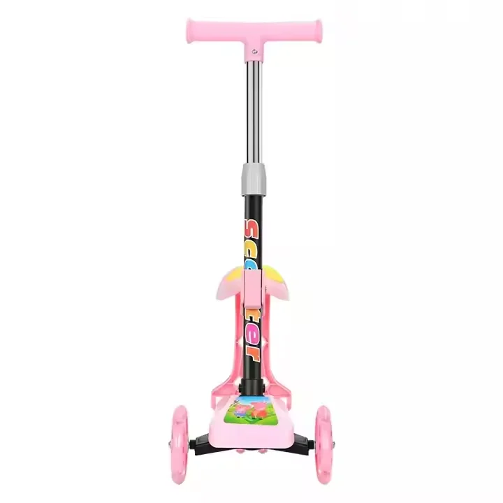 Children baby kids scooters flash wheel outdoor 3 three wheels 2 in 1 folding toys kick scooters foot scooter