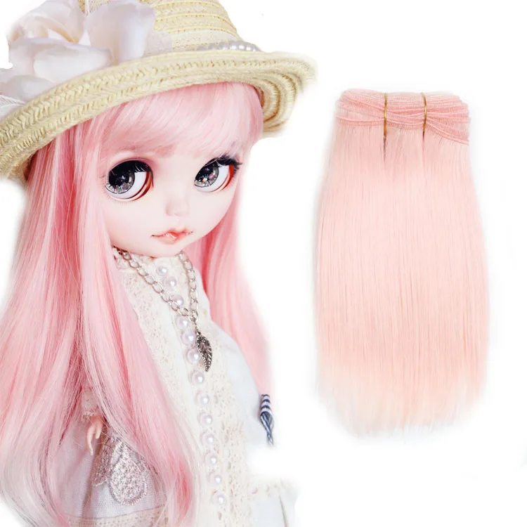 China Manufacture Doll Tress Hair Angora Goat Mohair for Blythe Dolls Wool New Wefted