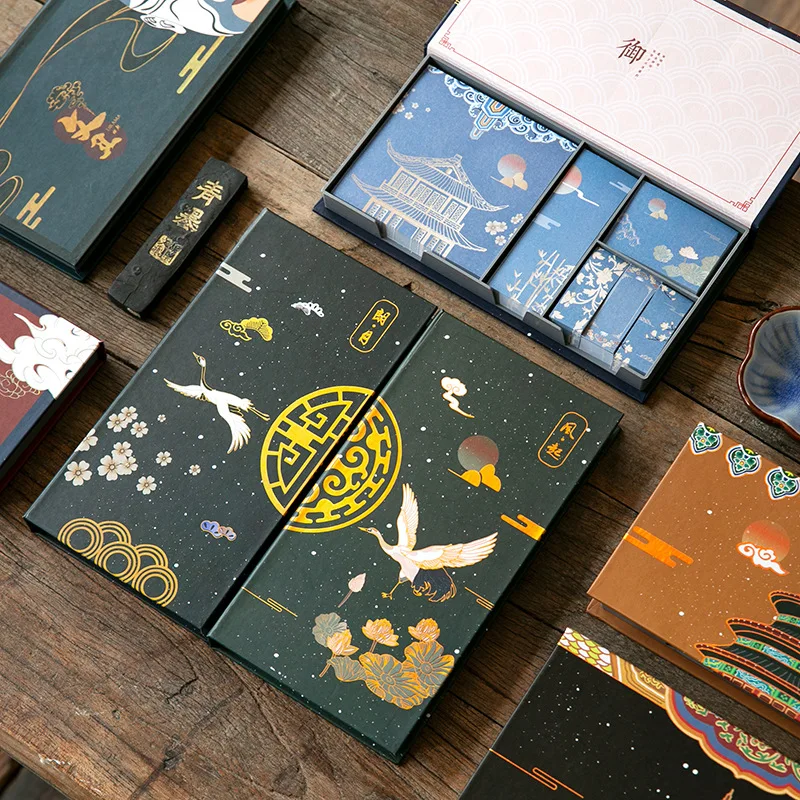 Cartoon creative retro cute student notes signature  note book