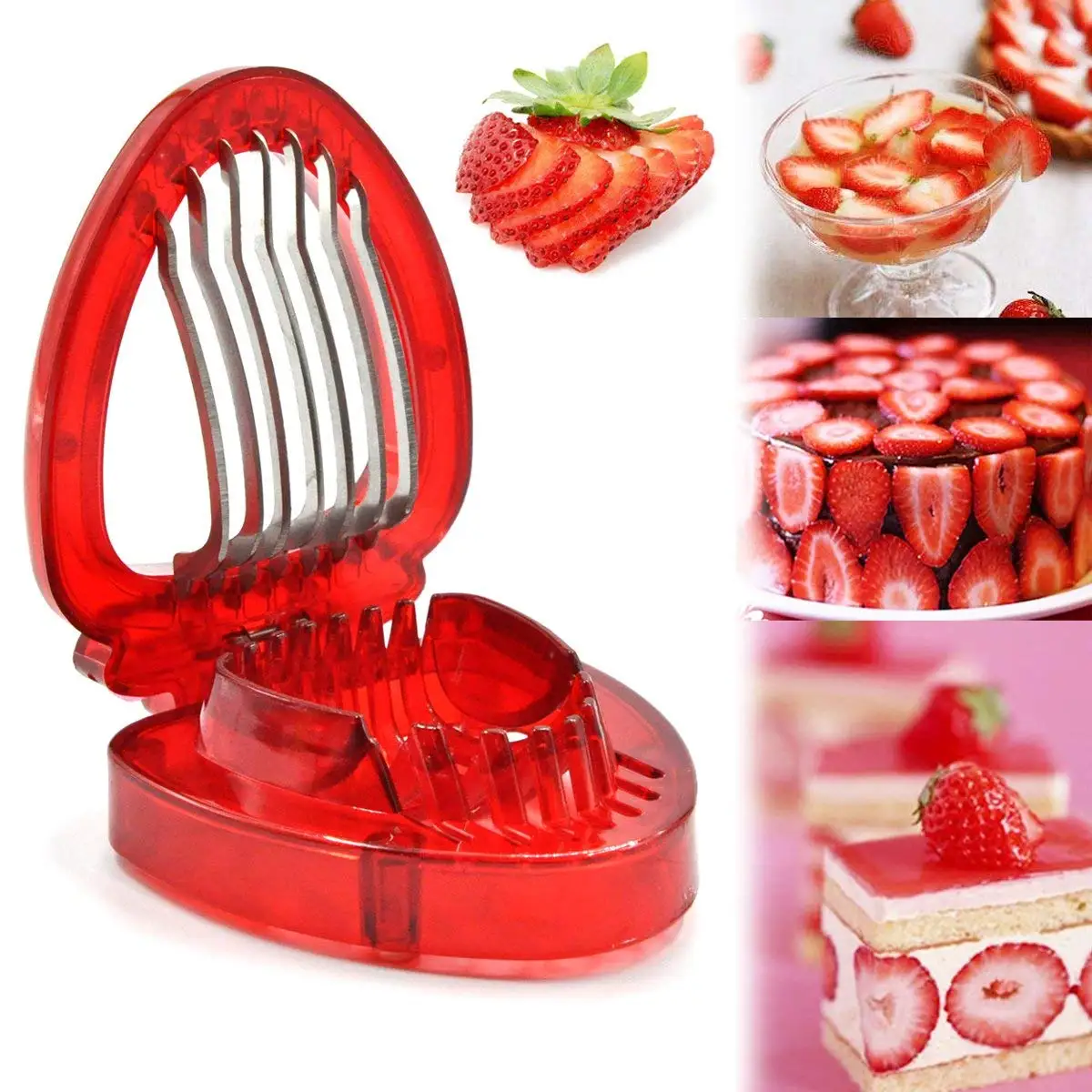 Stainless Steel Vegetable Peeler Hullers Salad Slice Banana Strawberry Cutter Salad Maker Home Kitchen Tools