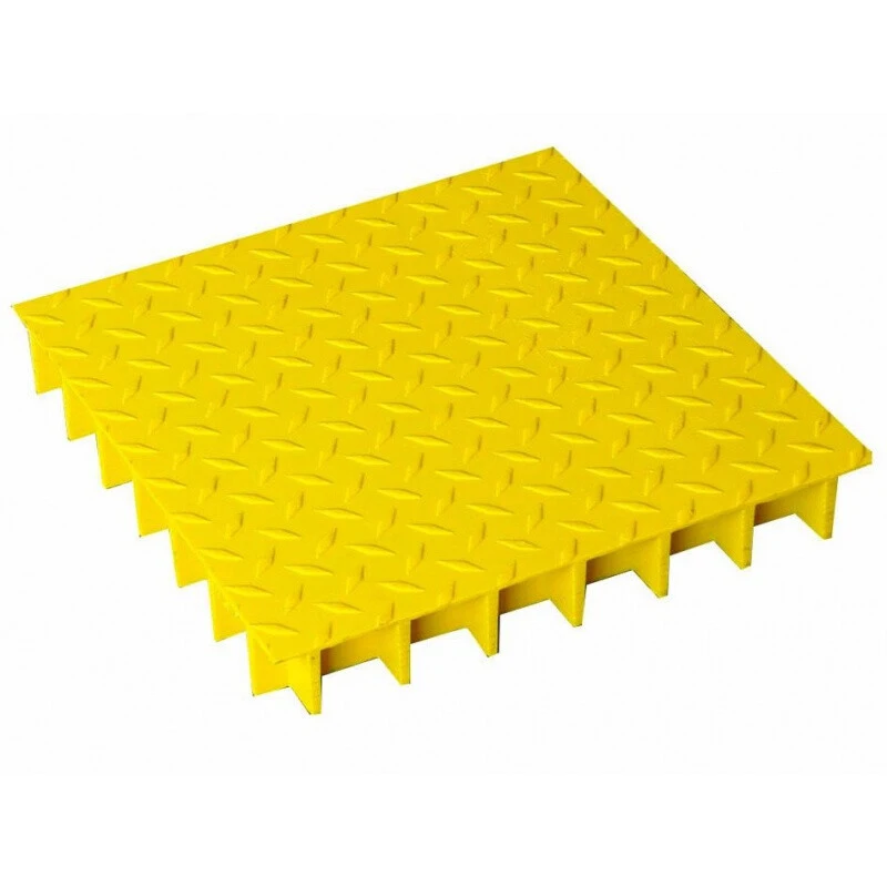 Anti Slip Frp Flooring Fiberglass Checker Plate Checker Plate Frp Plastic Grating Plate For Floor