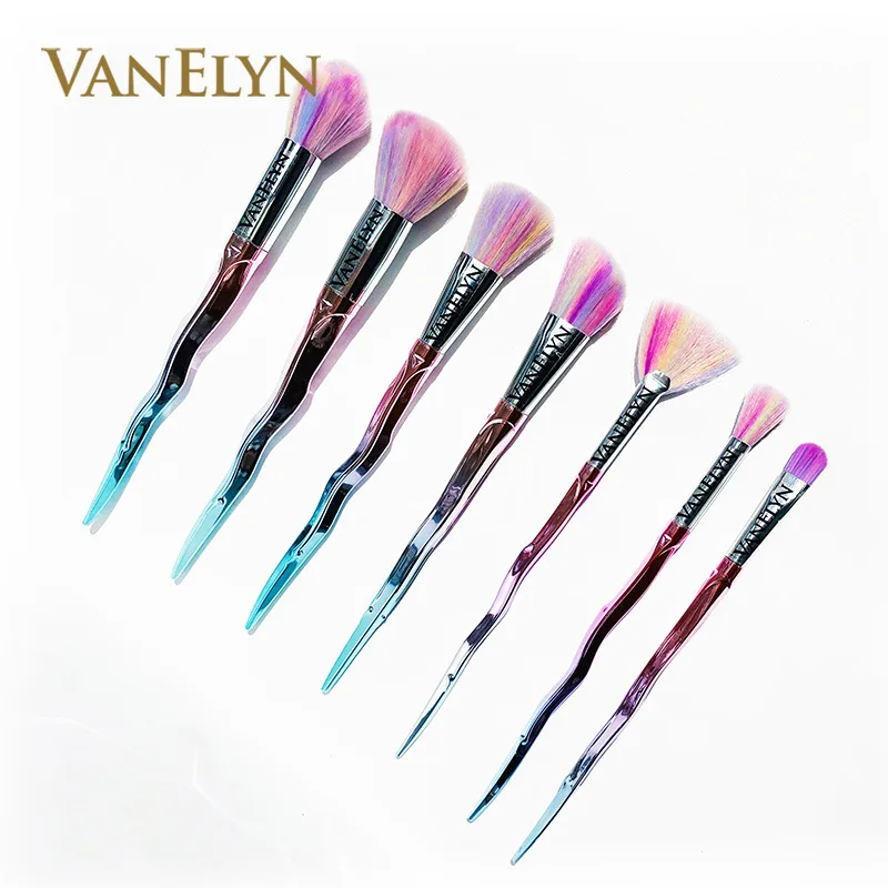 Makeup brushes private label Diamond Bright Handle Eye Makeup Brush Set