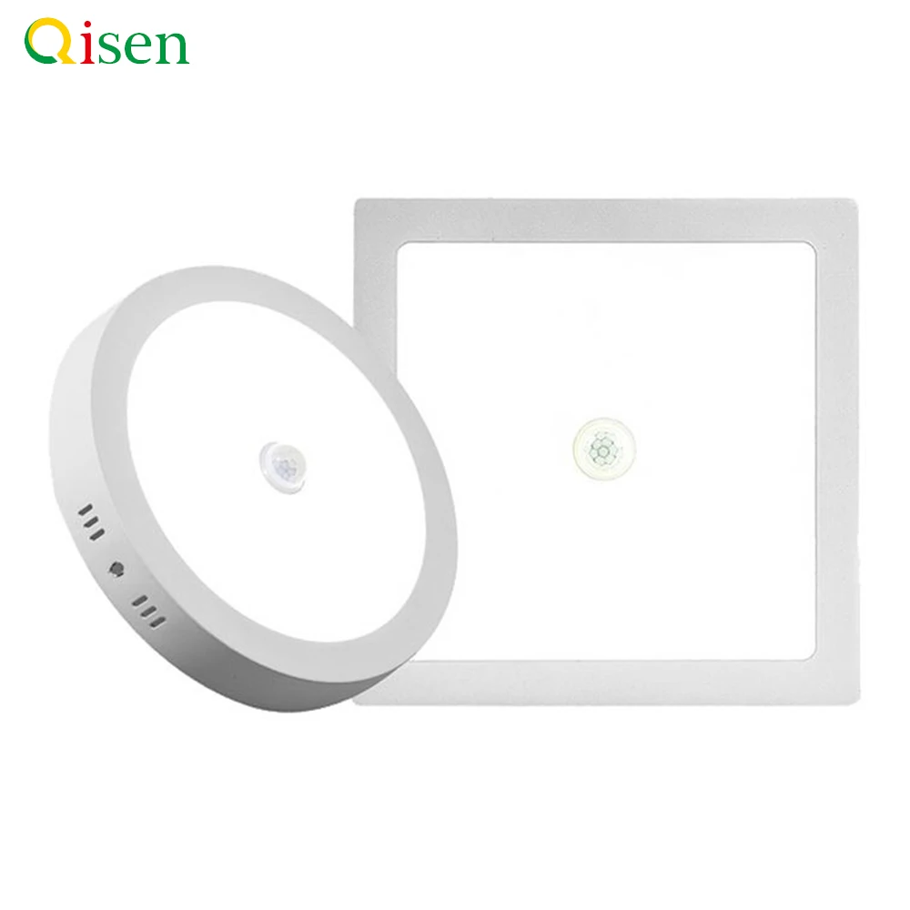 PIR motion sensor with 18W 24W surface round pot light in warehouse hallways