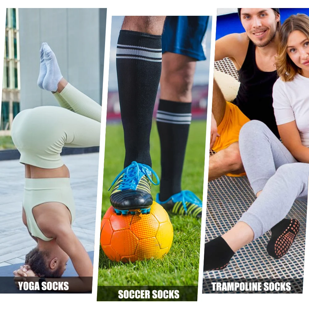 Custom Anti-slip Football Socks Men Women Non-slip Soccer Basketball Tennis Sport Socks Grip Socks