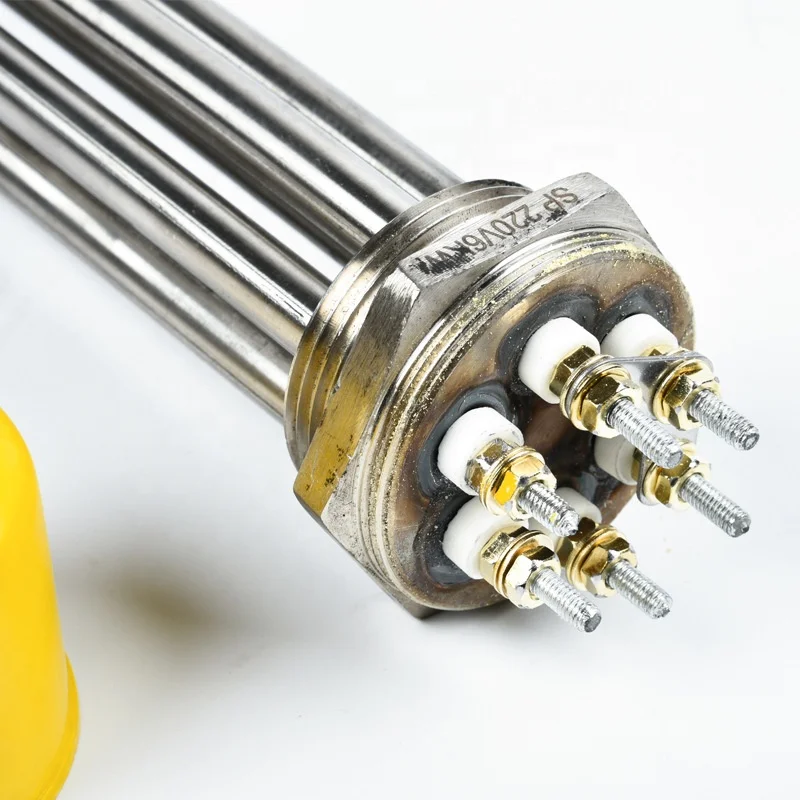 58 Stainless Steel Hex HD Thread Electric Heating Rod Water tank Pipe Flange