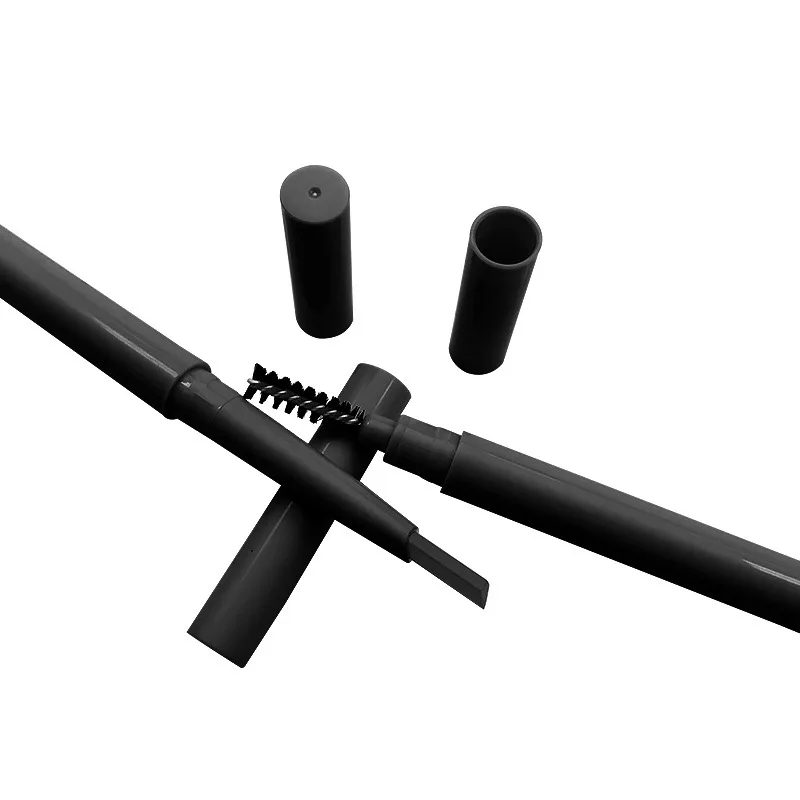 Your-Own-Brand Silver Pink Black Double-Headed Eyebrow Pencil Set Slim Triangle Shape 2 in 1 Eyebrow EnhancerBlack