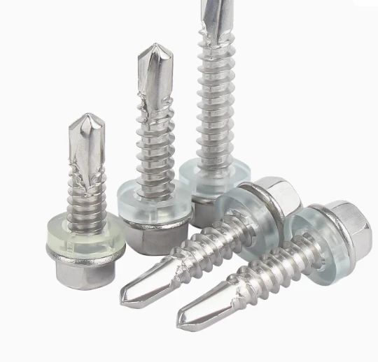 Stainless Steel External Hex Dovetail Self-Tapping Screws ISO Standard Zinc Plated Washer Head Essential Steel Tile Drilling
