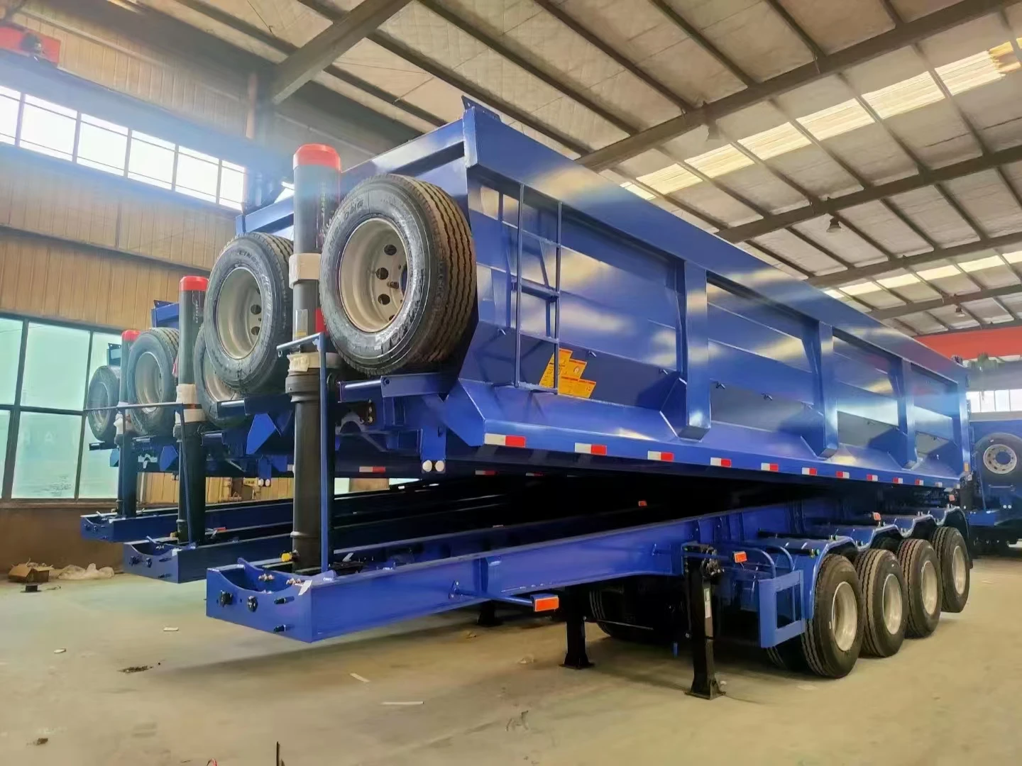40 CBM 60T 70T 3 4 fuwa bpw подъем передней оси T700 jost Hyva End задний Опрокидываемый прицеп для Африки