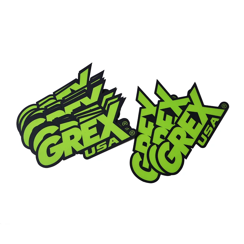 Custom new design 3d logo embossed waterproof metal transfer label sticker