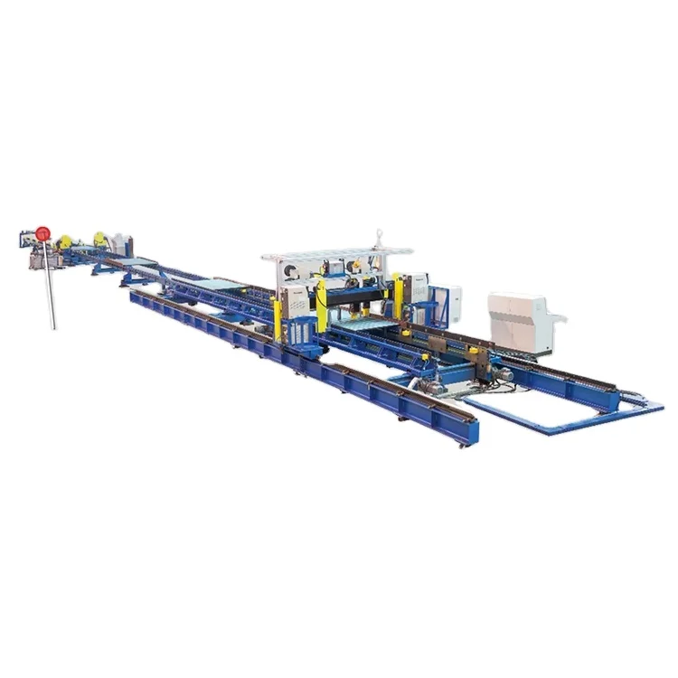 Semi-Automatic CNC control corrugated wed structural steel h beam welding making manufacturing machine equipment