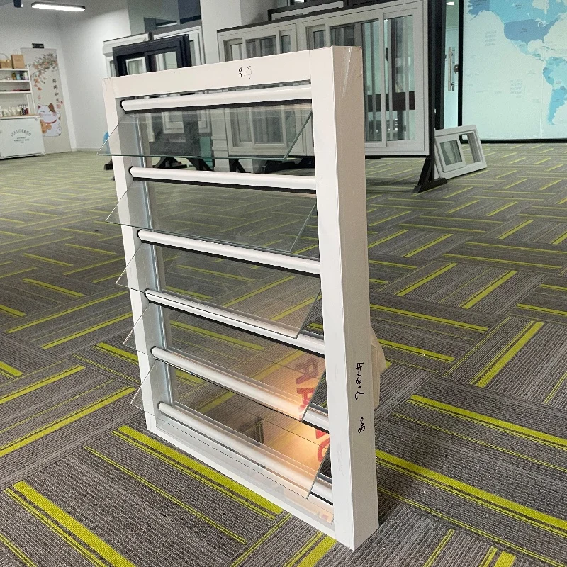 Apartment PVC Glass Louvers Sliding Open Style Horizontal Opening Pattern Jalousie Window Soundproof Roller Blind Plastic Frame