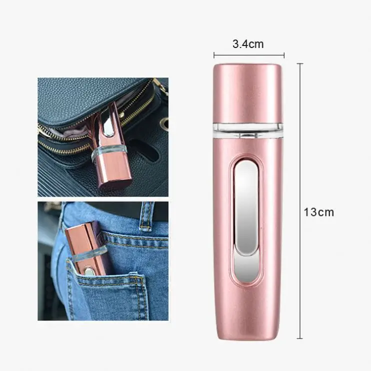 New Matte Color Upgrade Handy Nano Spray Face Mist with Skin Moisture Tester Cool Mist Spray