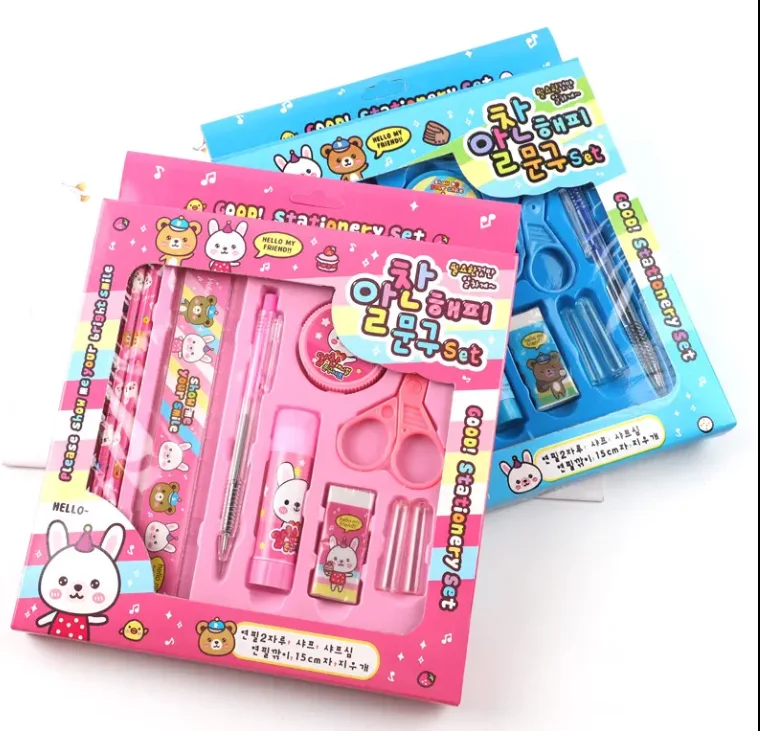 Hot Selling Unisex School Toy Set Cute Stationery for Kids Age 5 to 7 Wholesale Stationery