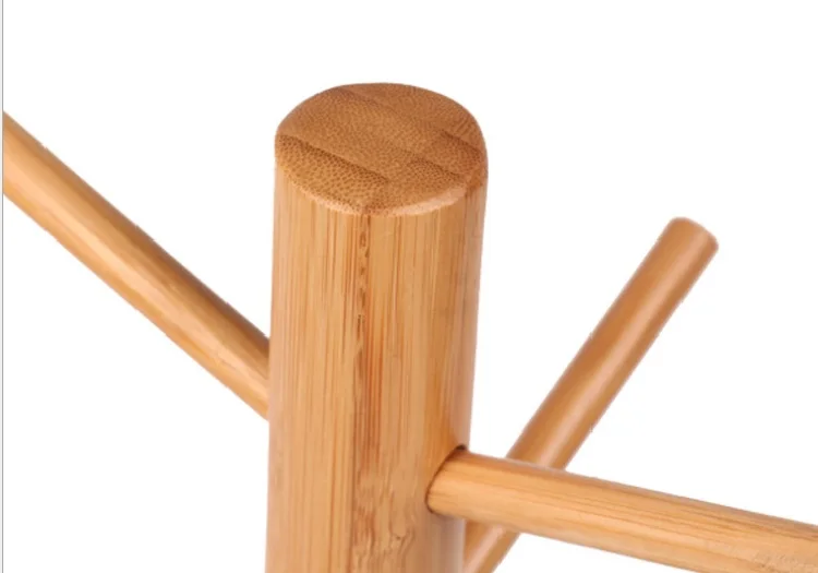 Bamboo cup hanger kitchen holder Mug Coffee Tea Rack  accessories Storage stand