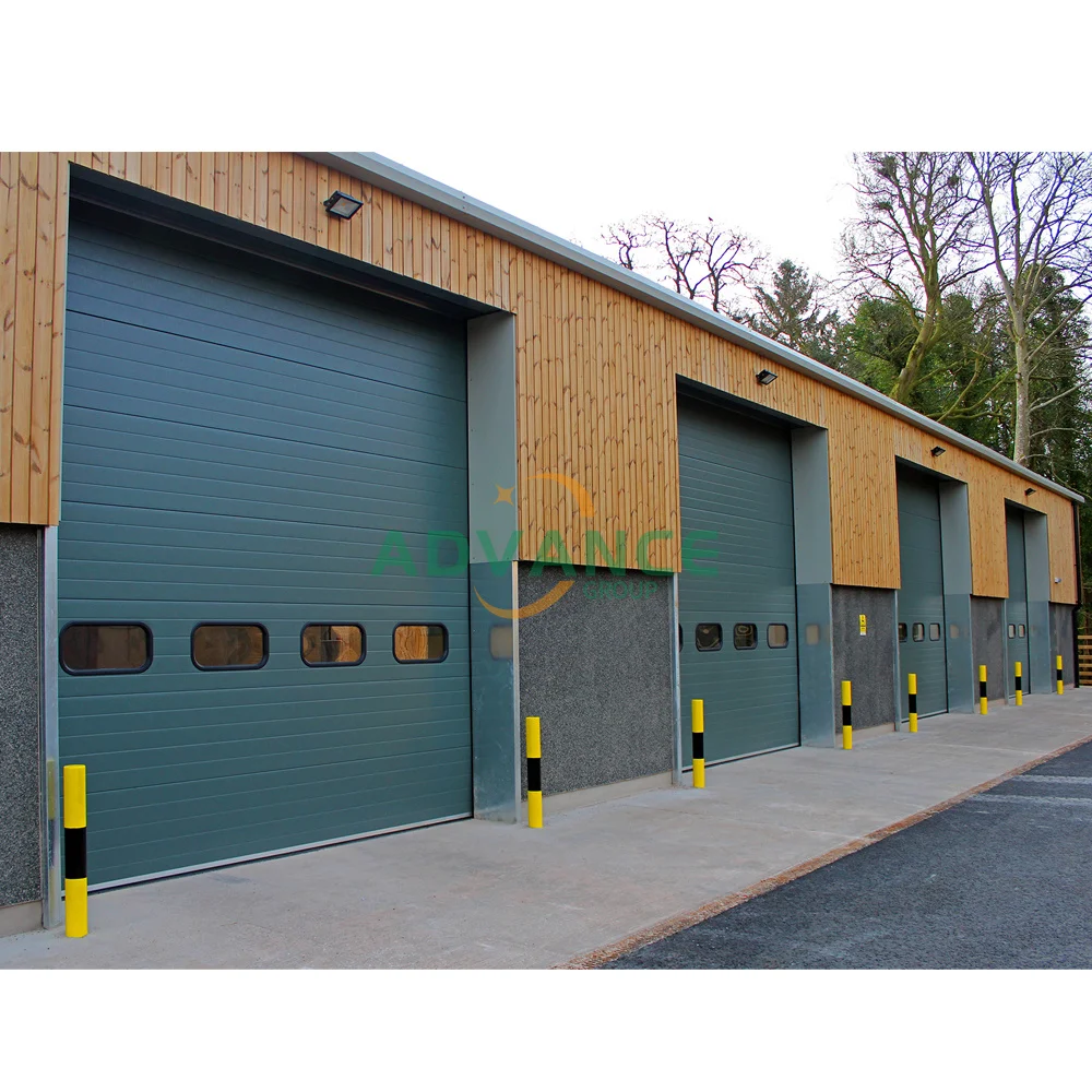 High quality exterior industrial overhead door steel logistics warehouse dock shelter room door with sensor