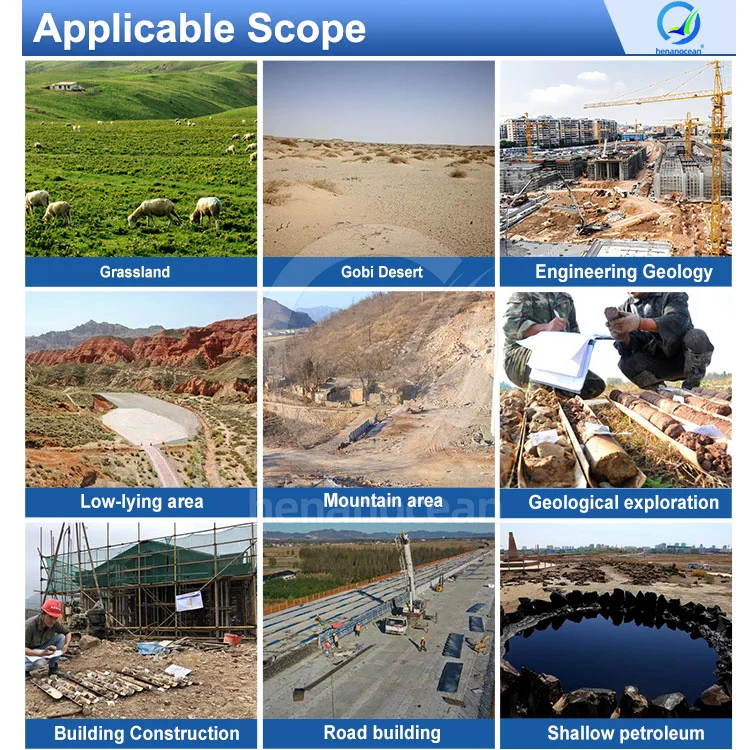 OCEAN Deep Oil Well Drill Machine Crawler Borehole Diamond Exploration Rc Drill Rig for Sale