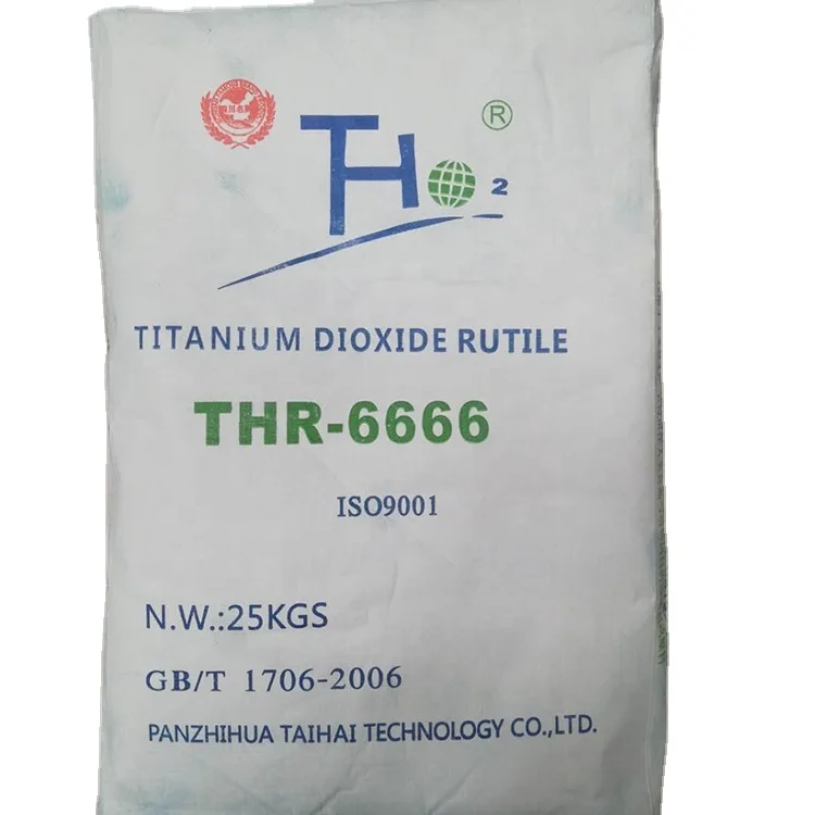 TIO2 THR-6666 Rutile titanium dioxide pigment for PVC pipe, fitting