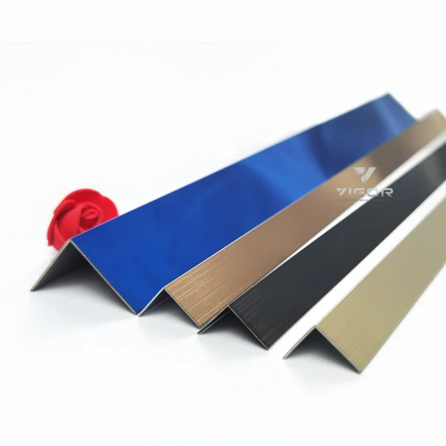 
Stainless steel tile corner trims metal tile profiles decorative tile corner guard 