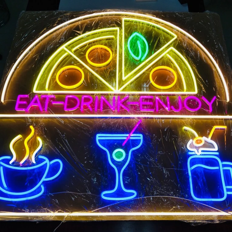 Outdoor custom acrylic led neon light letters sign LED Decor Neon Coffee Wall Signs