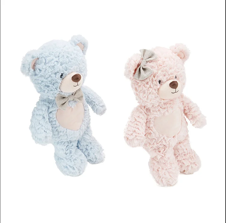 Creative Cute Stuffed Soft Brown Blue Fashion Hot Sale Plush Toy Pink Teddy Bear Carton Doll Girl Gift Hot Sale Plush Toy