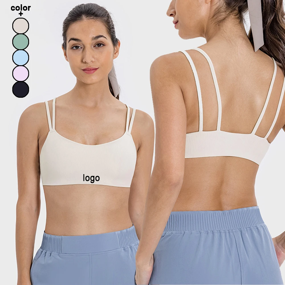 women gym wear custom logo sexy beautiful back workout bras fitness yoga sports bra