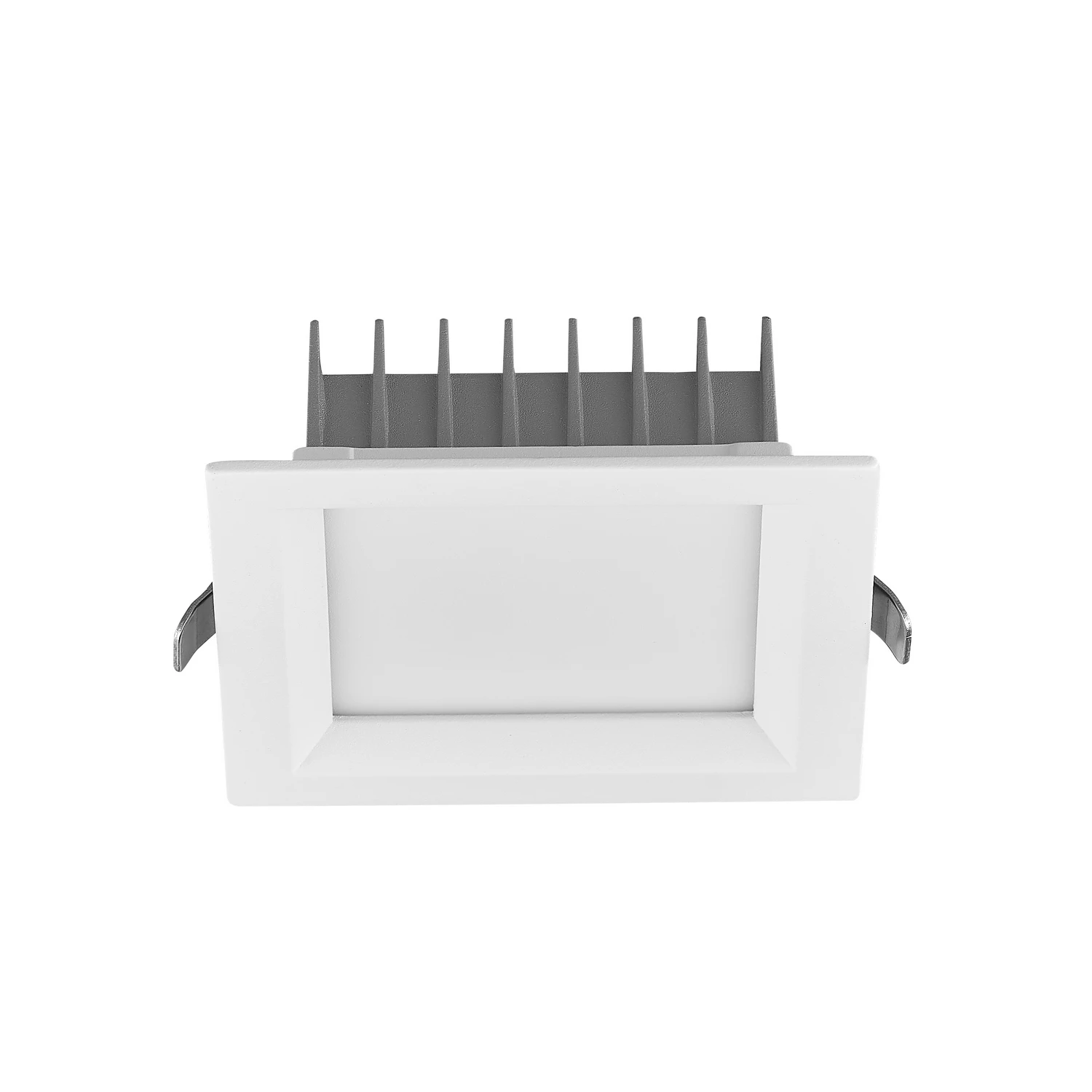 Anti-glare SMD LED Square Down Light Ceiling Downlight Chrome Reflector Fixture for Hotel