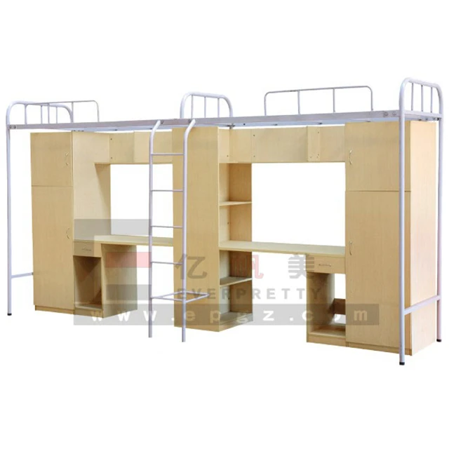 Dormitory Bedroom Furniture Adult Steel Bunk Bed
