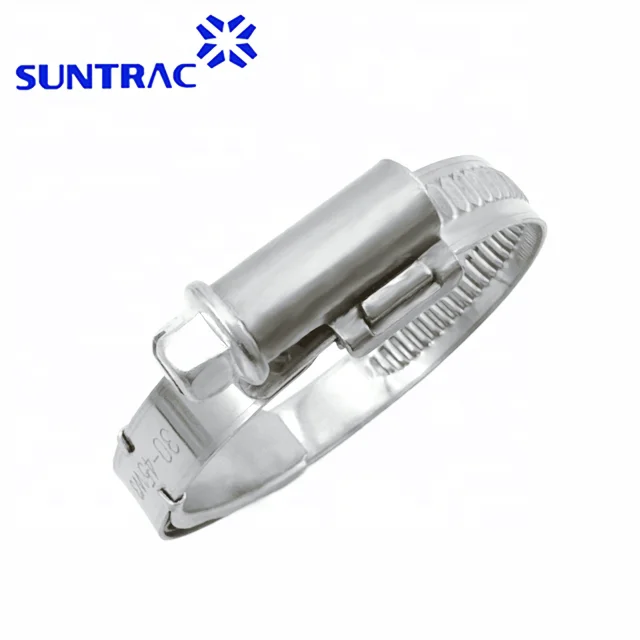 Adjustable Torro Type Stainless Steel Hose Clamp Worm Gear Drive Constant Tension