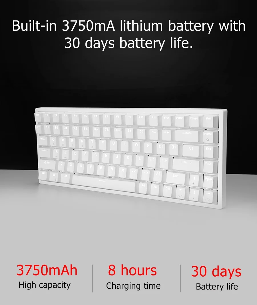 Royal Kludge RK 84 keys ergonomic mechanical gaming laptop teclado for pc inhalambrico mechanic gamer RK84 keyboard