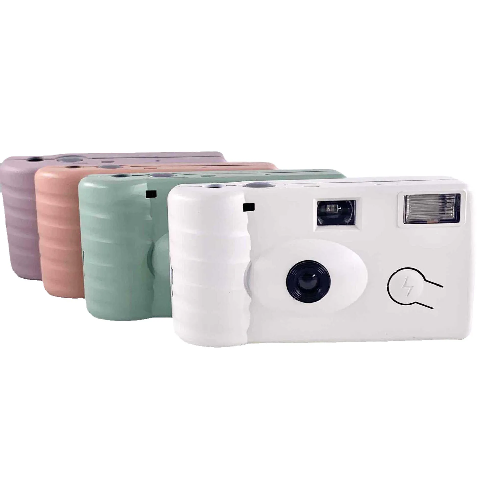 HOT SALE single use custom wholesale disposable camera with flash 35mm film vintage pink white single-use funsaver bulk