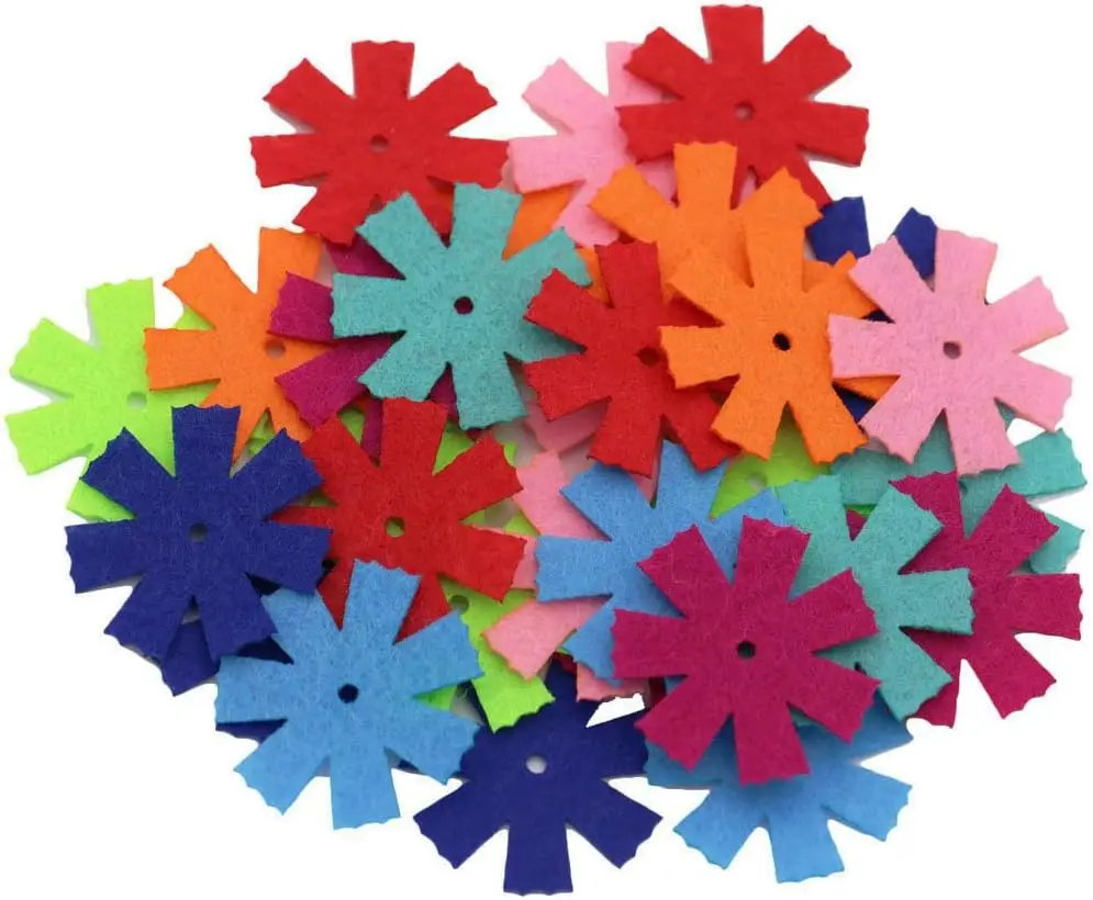 Customized Fabric Flower Ornaments Felt Heat Shape Felt Shapes Craft Kit