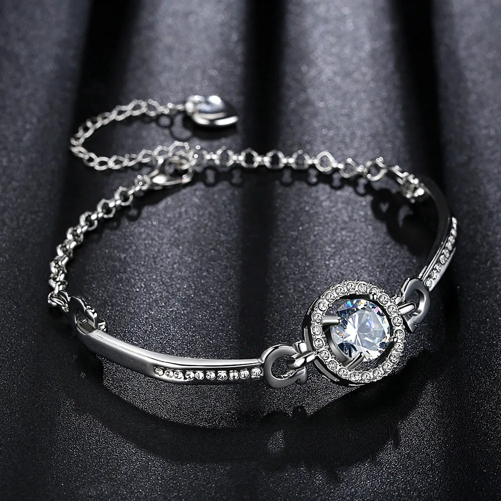 Модные аксессуары для браслета, продажа браслетов из циркония, женские свадебные украшения с кристаллами